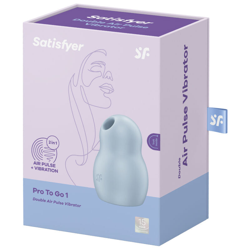SATISFYER - PRO TO GO 1 VIBRADOR E ESTIMULADOR DUPLO VERMELHO
