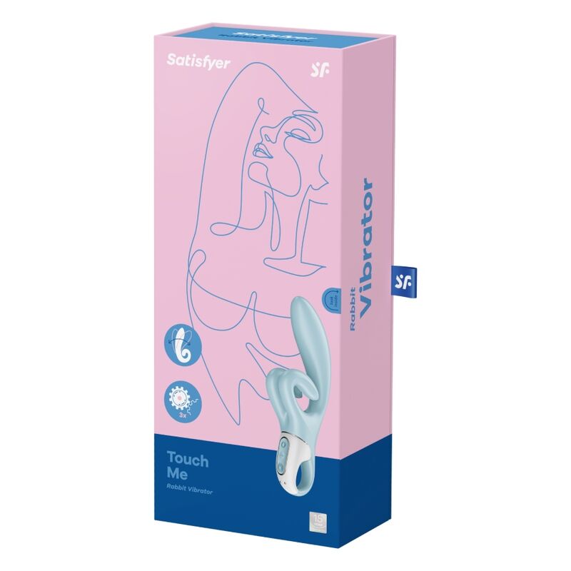 SATISFYER - TOQUE-ME VIBRADOR RED RABBIT