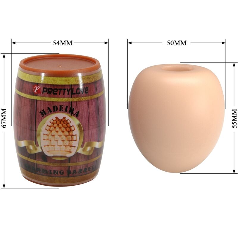 PRETTY LOVE - MASTURBADOR MASCULINO NATURAL EGG MODELO 2
