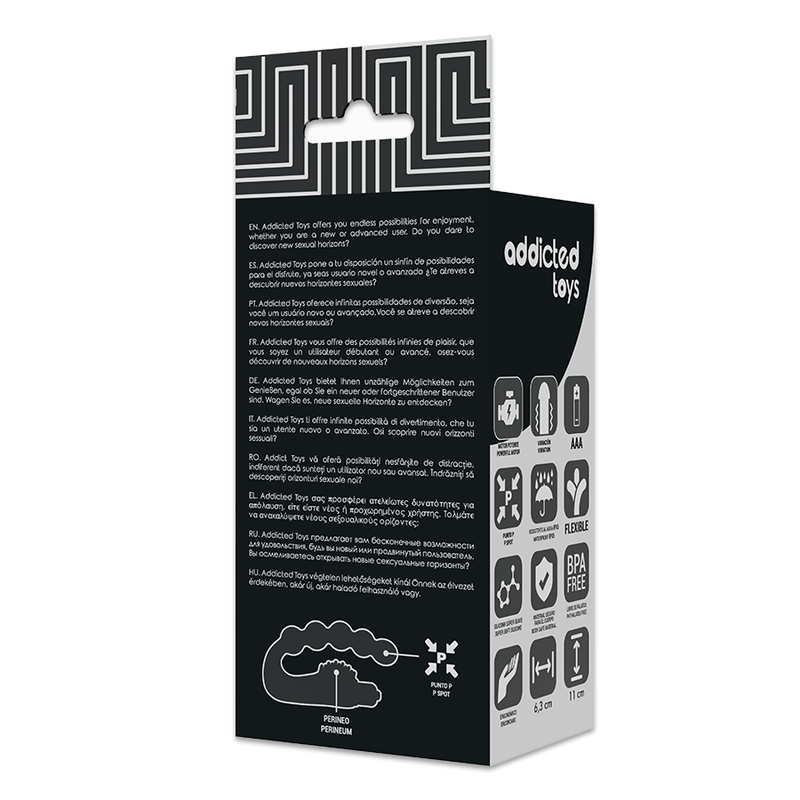 ADDICTED TOYS - MASSAGEADOR DE PRÓSTATA ANAL COM VIBRAÇÃO