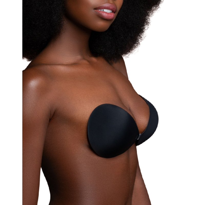 BYE-BRA - BLACK INVISIBLE BRA CUP A