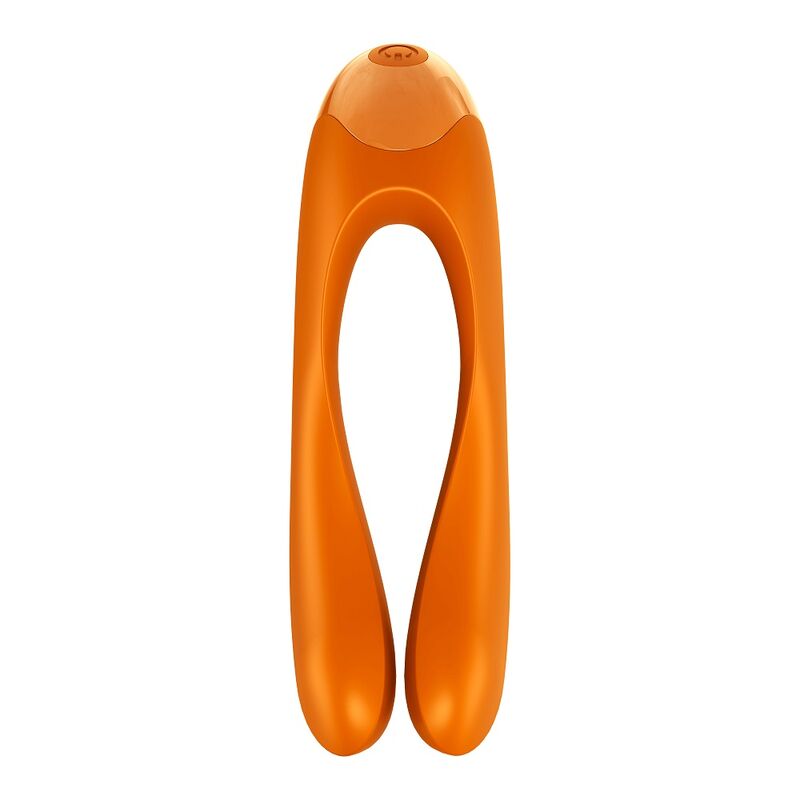 SATISFYER - VIBRADOR DE DEDO CANDY CANE ORANGE