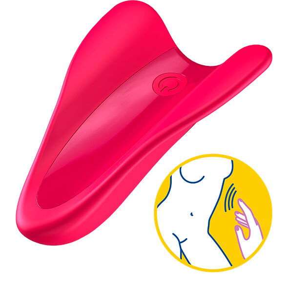 SATISFYER - HIGH FLY VIBRATOR THIMBER FUCHSIA