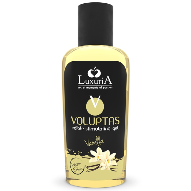 INTIMATELINE LUXURIA - VOLUPTAS GEL DE MASSAGEM COMESTÍVEL EFEITO CALOR - BAUNILHA 100 ML