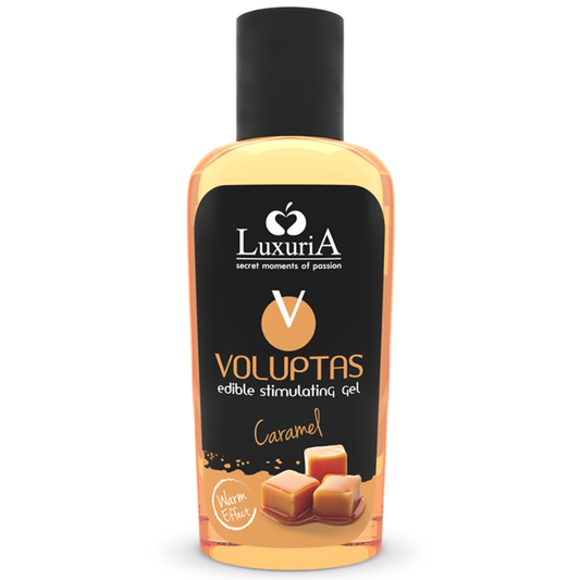 INTIMATELINE LUXURIA - VOLUPTAS EDIBLE MASSAGE GEL WITH HEAT EFFECT - CARAMEL 100 ML