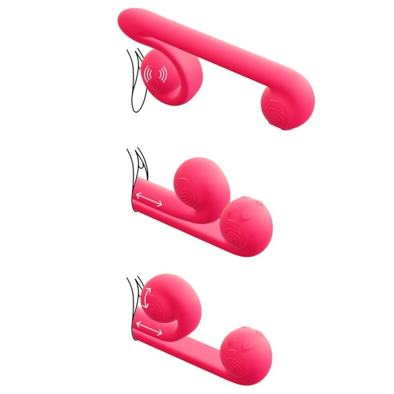 SNAIL VIBE - VIBRADOR MULTIAÇÃO ROSA