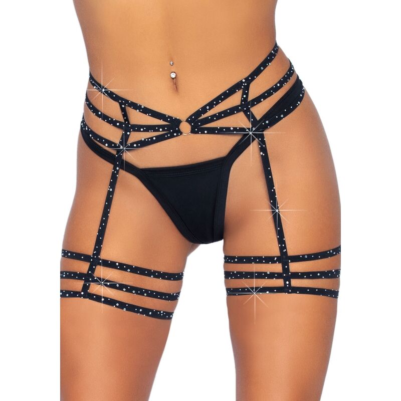 LEG AVENUE - DIAMONDS GARTER BELT ONE SIZE