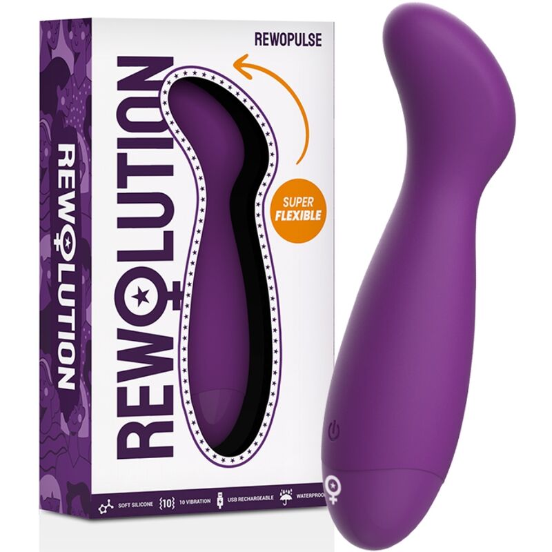 REWOLUTION - REWOPULSE VIBRADOR FLEXÍVEL ESTIMULADOR DO PONTO G