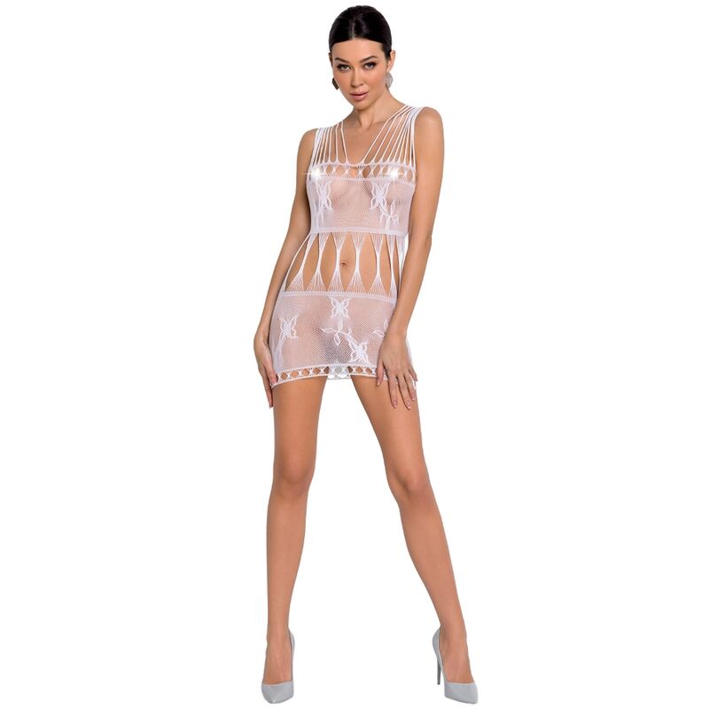 PASSION - MULHER BS090 BODYSTOCKING BRANCO TAMANHO ÚNICO