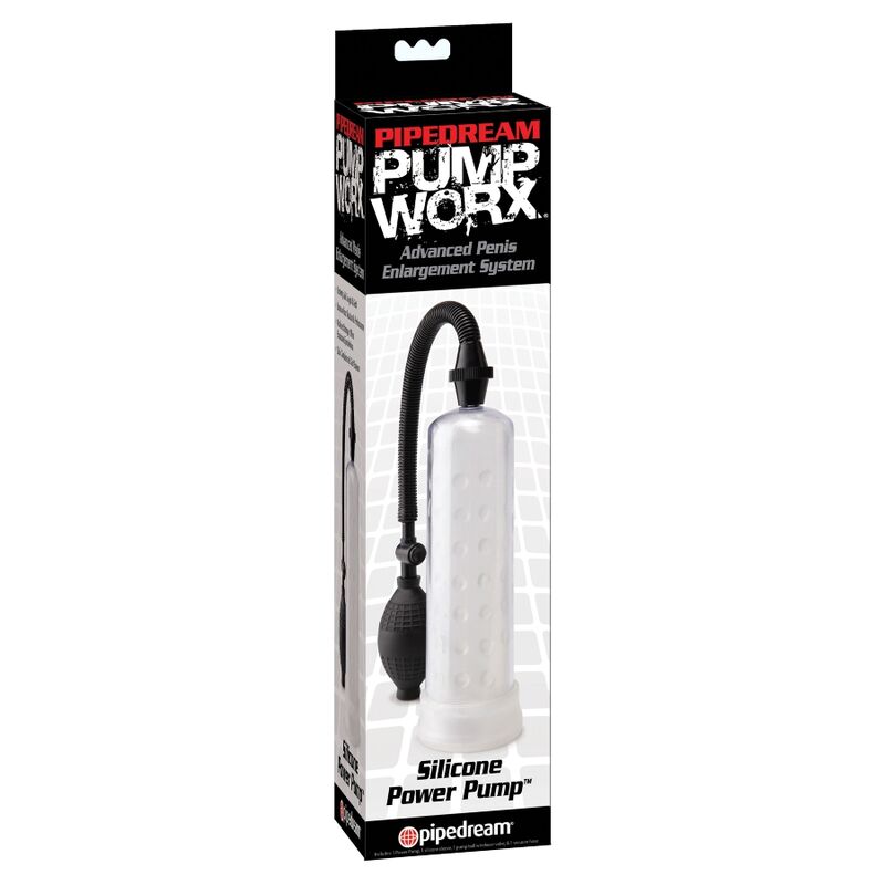 PUMP WORX - BOMBA DE ERECÇÃO DE SILICONE TRANSPARENTE 