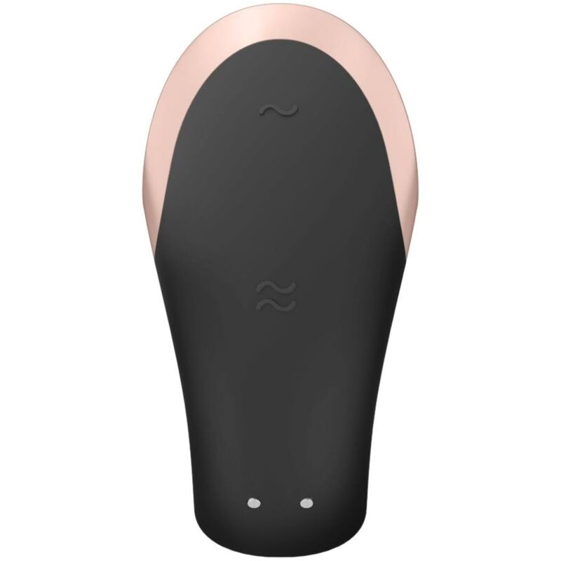 SATISFYER - DOUBLE LOVE APP VIBRATOR FOR COUPLES LUXURY BLACK