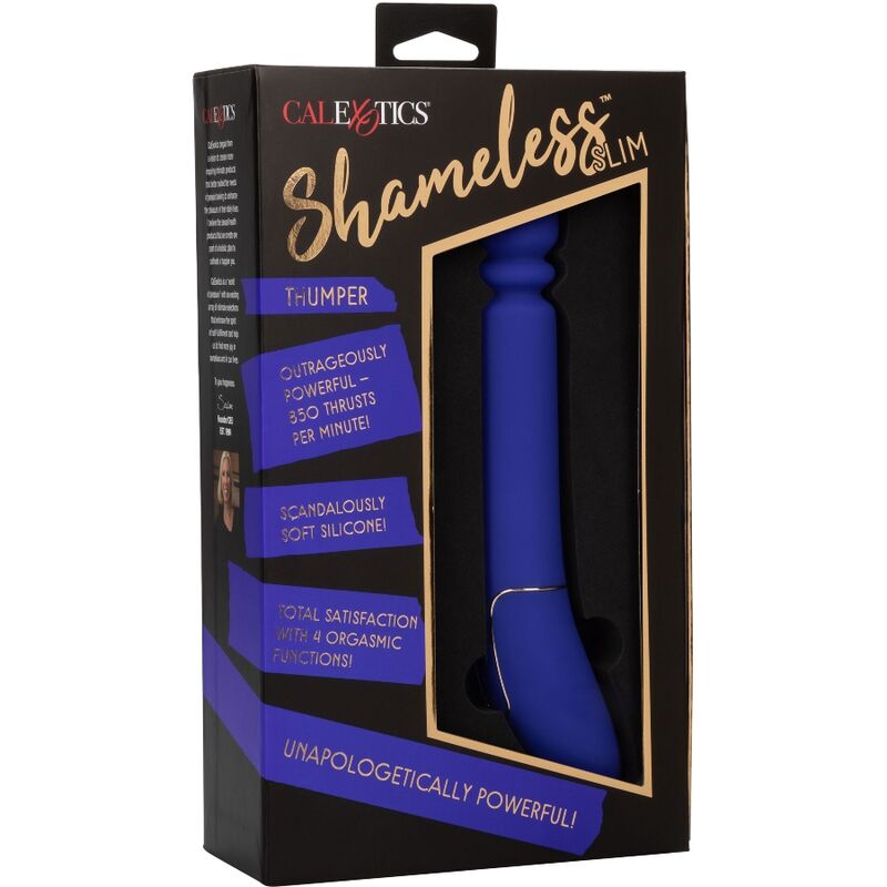 CALEXOTICS - SHAMELESS SLIM THUMPER MASSAGER AZUL