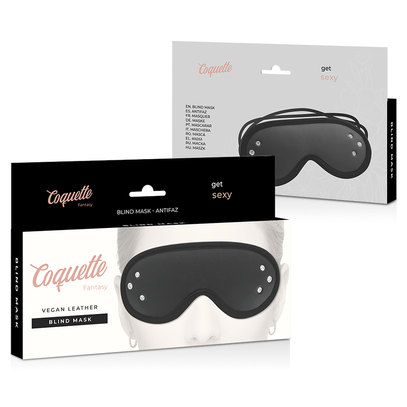 COQUETTE CHIC DESIRE - FANTASY VEGAN LEATHER EYE MASK WITH NEOPRENE LINING