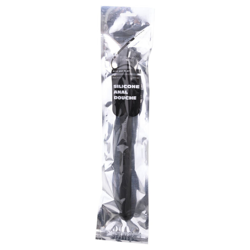 ALL BLACK - 27 CM SILICONE INFLÁVEL ANAL SHOWER