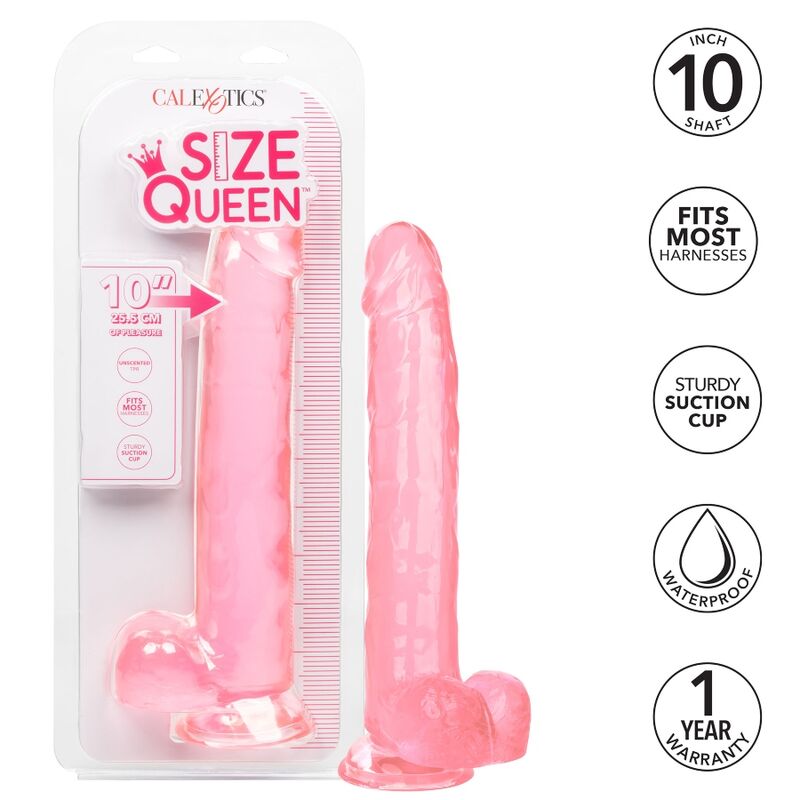 CALEXOTICS - DILDO TAMANHO QUEEN ROSA 25,5 CM