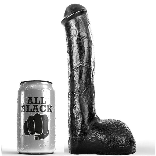 ALL BLACK - PÊNIS ANAL REALISTA 23 CM