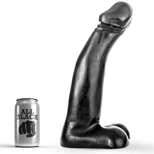 ALL BLACK - DILDO REALISTA PRETO FISTING 29 CM