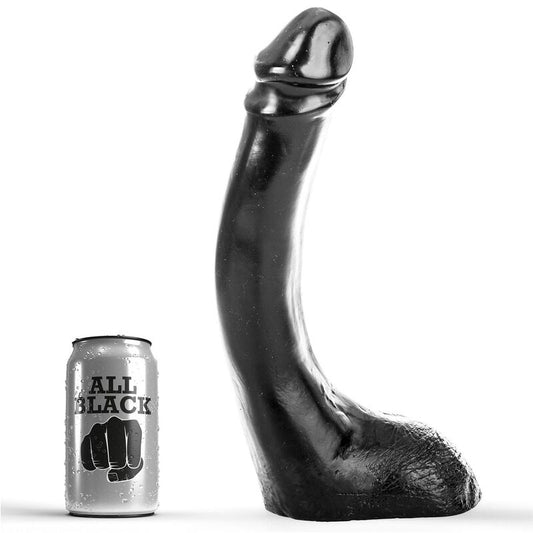 ALL BLACK - BLACK DILDO 29 CM FISTING