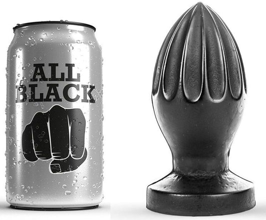 ALL BLACK - PLUG ANAL DE 12 CM