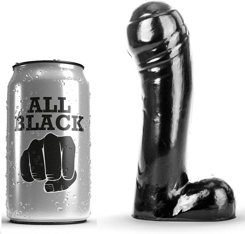 ALL BLACK - BLACK DILDO 15 CM