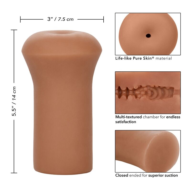 CALEXOTICS - MASTURBADOR BOUNDLESS STROKER COR CARAMELO