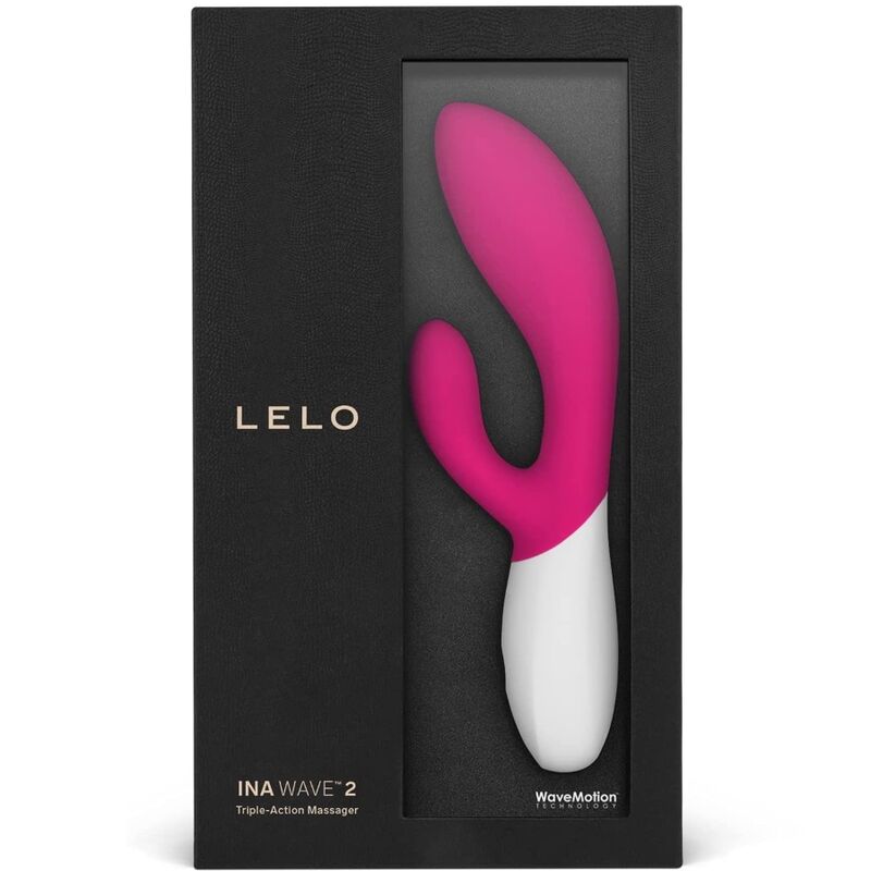 LELO - INA WAVE 2 VIBRADOR DE LUXO MOVIMENTO ESPECIAL FÚCSIA