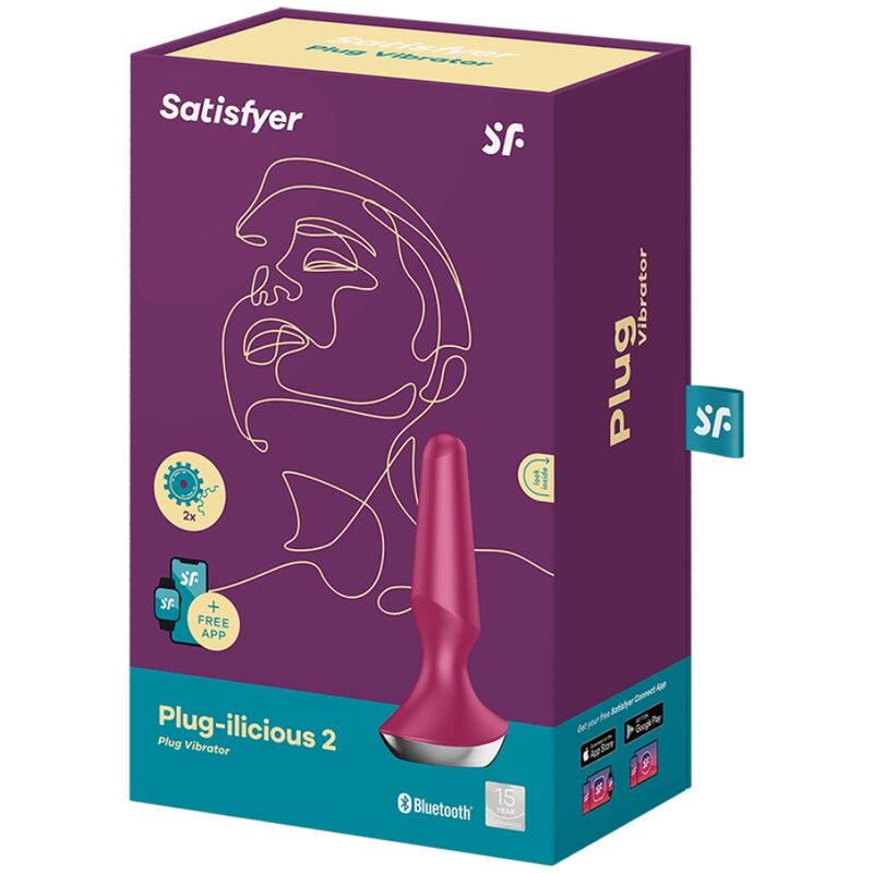 SATISFYER - ILICIOUS PLUG 2 PLUG VIBRANTE BERRY