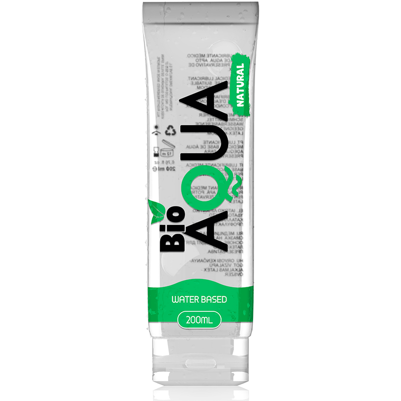 BIOAQUA - LUBRIFICANTE À BASE DE ÁGUA COM INGREDIENTES NATURAIS 200 ML