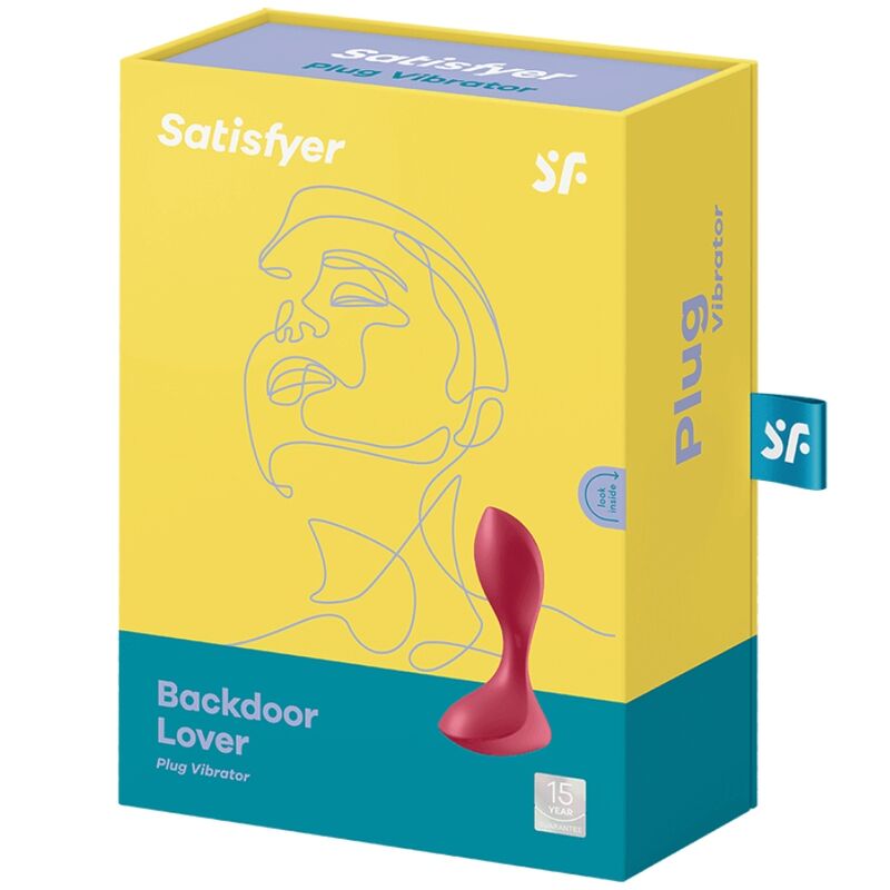 SATISFYER - BACKDOOR LOVER VIBRADOR ANAL PLUG VERMELHO