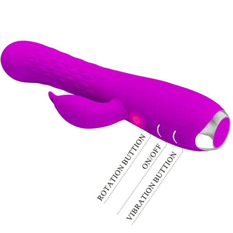 PRETTY LOVE - VIBRADOR MOLLY COM ROTAÇÃO RECARREGÁVEL