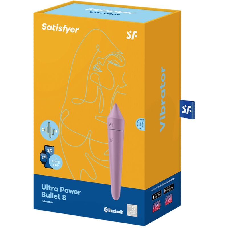 SATISFYER - ULTRA POWER BULLET 8 BALA VIBRANTE LILAC