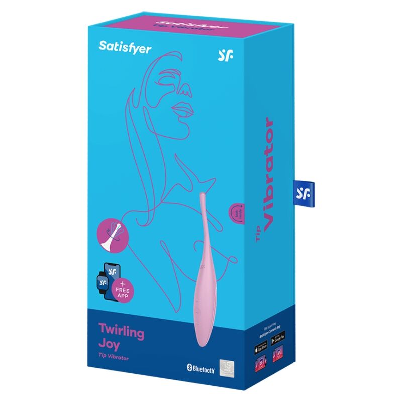 SATISFYER - ESTIMULADOR DE CLITÓRIS TWIRLING JOY ROSA