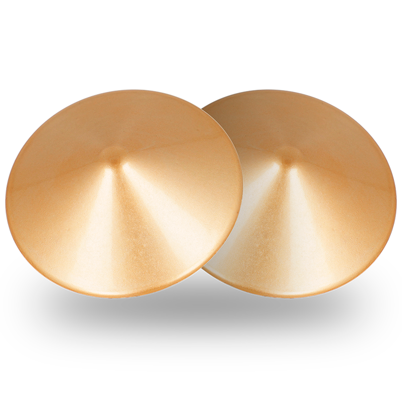 COQUETTE CHIC DESIRE - METAL NIPPLE COVERS WITH GOLDEN CIRCLES