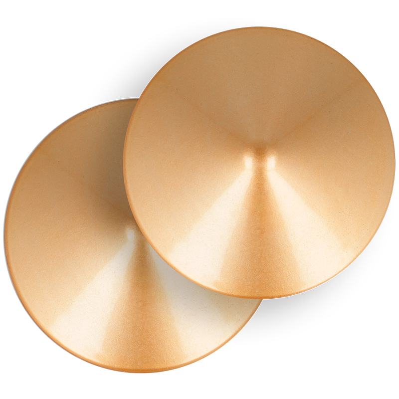 COQUETTE CHIC DESIRE - METAL NIPPLE COVERS WITH GOLDEN CIRCLES