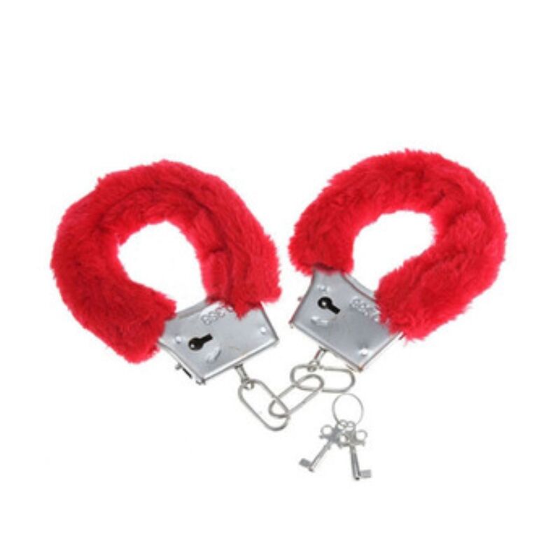 SPICY DEVIL - RED LINED METAL HANDCUFFS