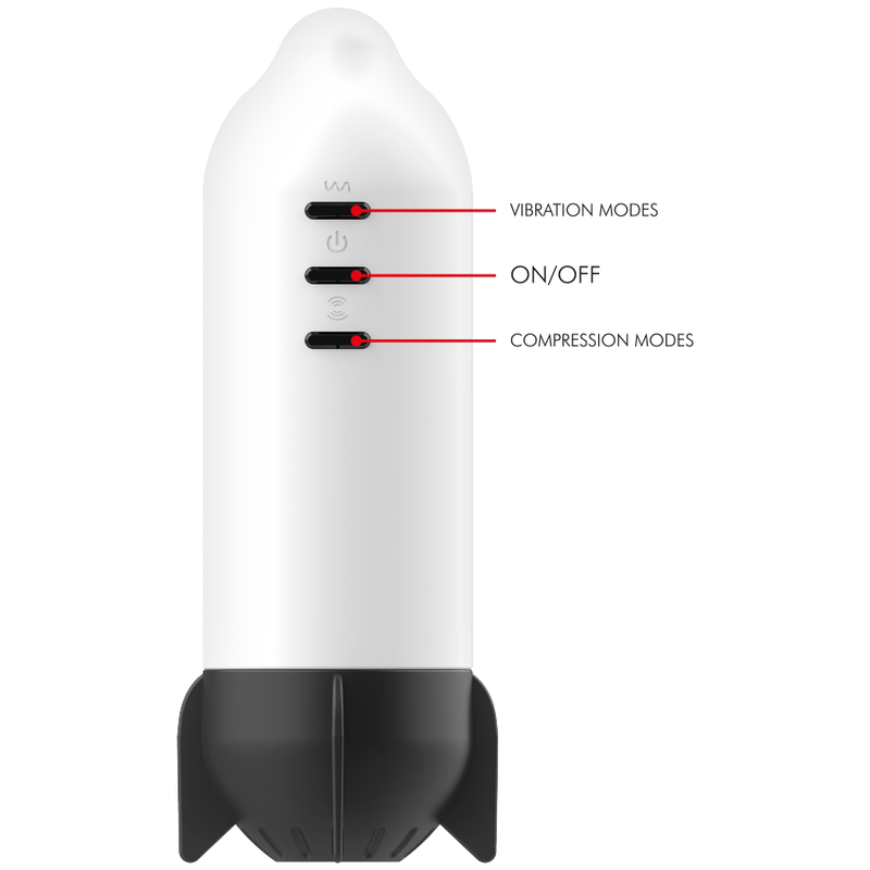 JAMYJOB - MASTURBADOR ROCKET COM TECNOLOGIA DE COMPRESSÃO SUAVE E VIBRAÇÃO