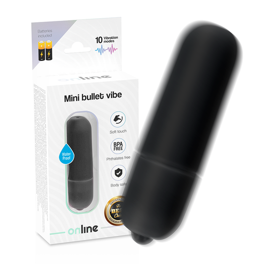 ONLINE - BLACK MINI VIBRATING BULLET