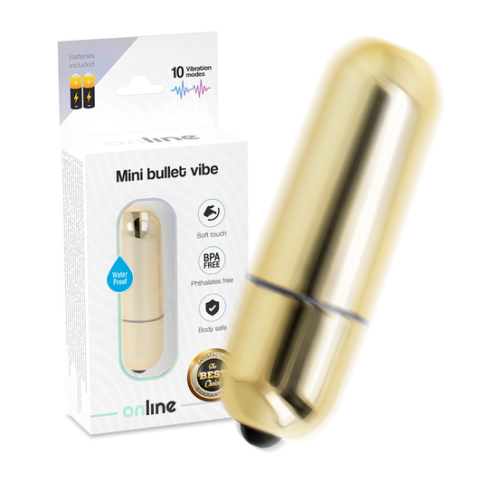 ONLINE - GOLDEN MINI VIBRATING BULLET