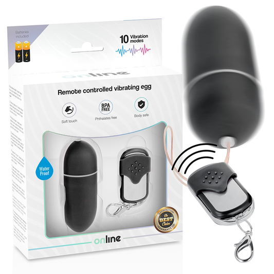 ONLINE - CONTROLE REMOTO VIBRADOR EGG L PRETO