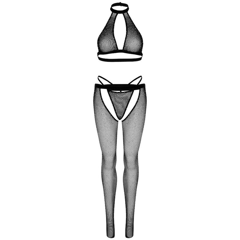 LEG AVENUE - TOP CORPO REDE COM TANGA E MEIAS