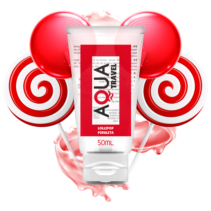 AQUA TRAVEL - WATER BASED LUBRICANT LOLLIPOP FLAVOR - 50 ML