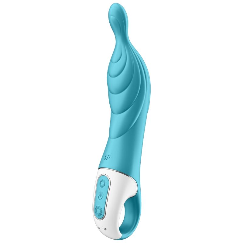 SATISFYER - VIBRADOR INCRÍVEL COM 2 PONTOS TURQUESA