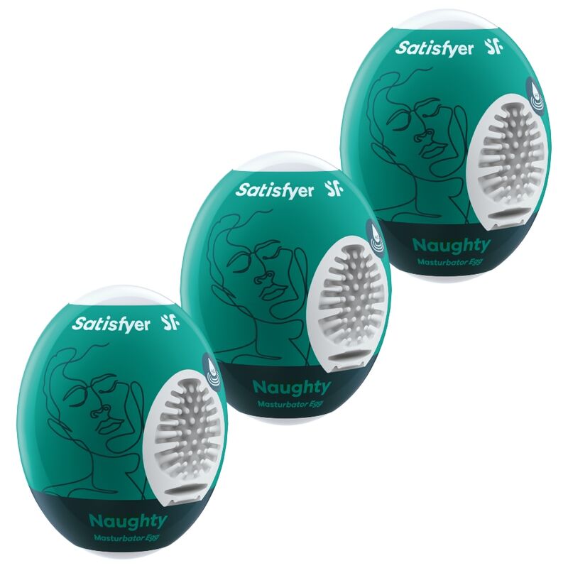 SATISFYER - 3 OVOS MASTURBADORES MAROTAIS