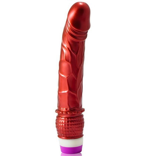 DANCE - VIBRADOR REALISTA VERMELHO 23 CM