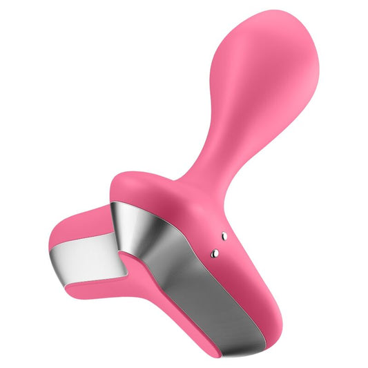 SATISFYER - JOGO DE MUDANÇA DE JOGO VIBRANTE PLUG ROSA