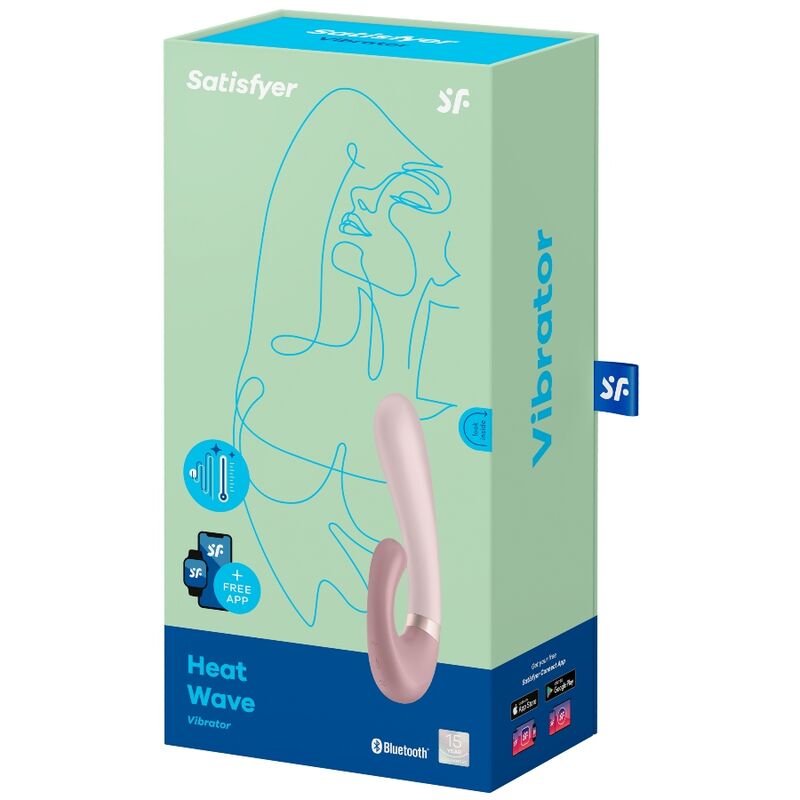 SATISFYER - HEAT WAVE VIBRATOR APP PINK