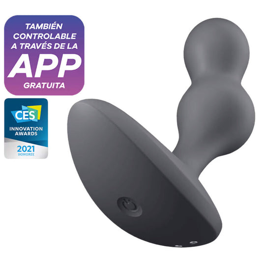 SATISFYER - APP DEEP DIVER VIBRATING PLUG CINZA