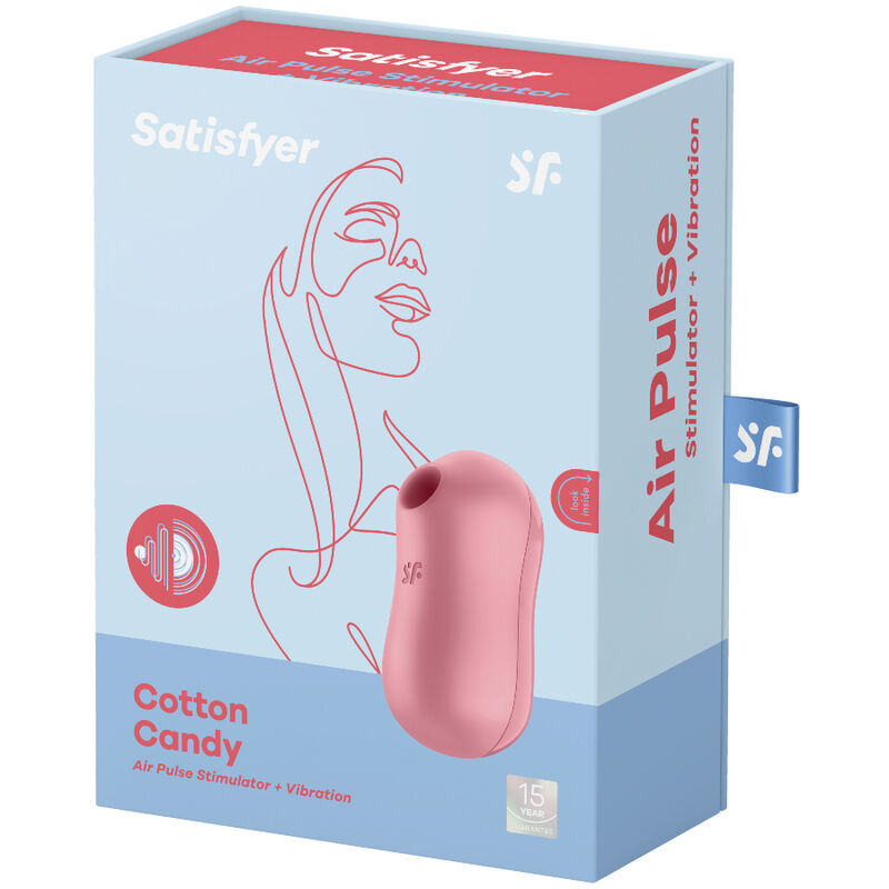 SATISFYER - VIBRADOR E ESTIMULADOR ALGODÃO DOCE LILAC