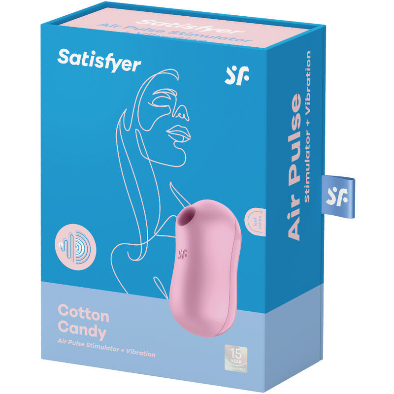 SATISFYER - VIBRADOR E ESTIMULADOR ALGODÃO DOCE LILAC