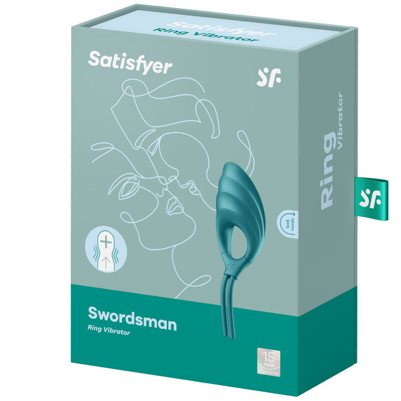 SATISFYER - SWORDSMAN VIBRATING RING GREEN